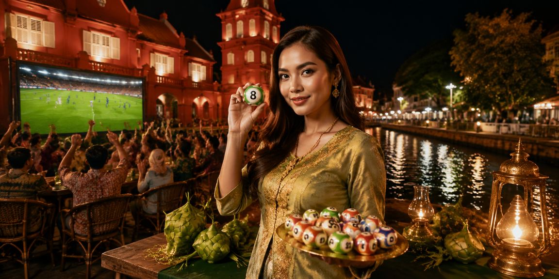 Suasana perayaan Hari Raya dan hiburan jackpot dalam talian di Melaka